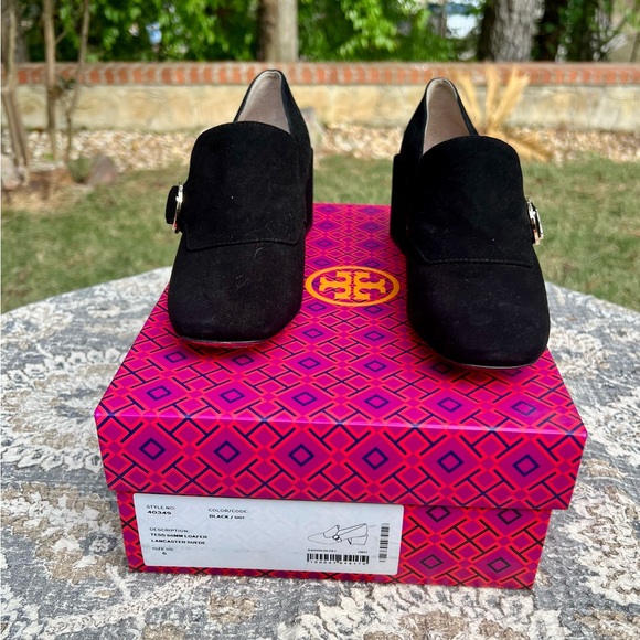 NIB Tory Burch Asymmetrical Block Heel Loafer - size 5 - Picture 3 of 12